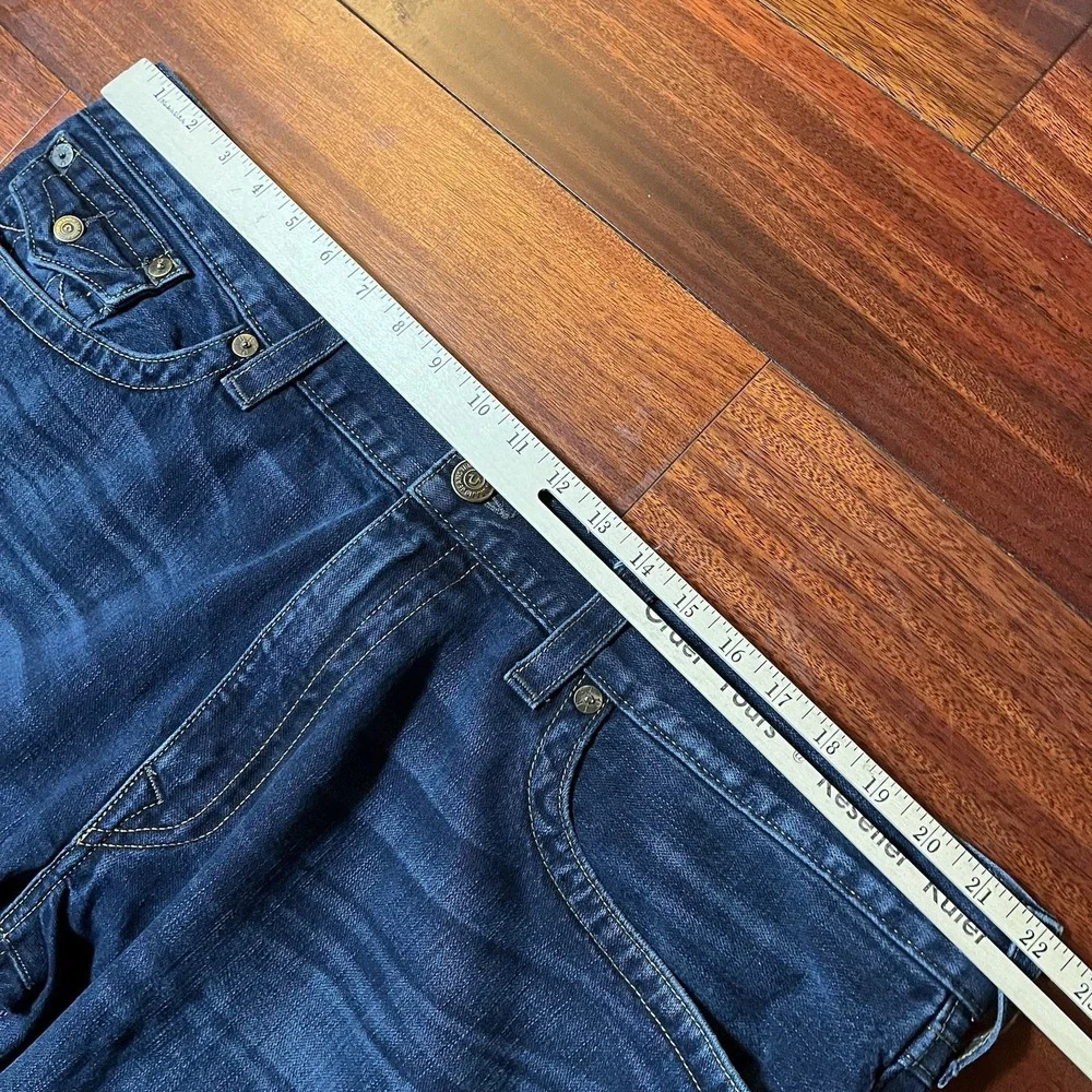 Vintage True Religion Jeans Mens 44x32 Made in USA Billy Bootcut Whiskering Dark